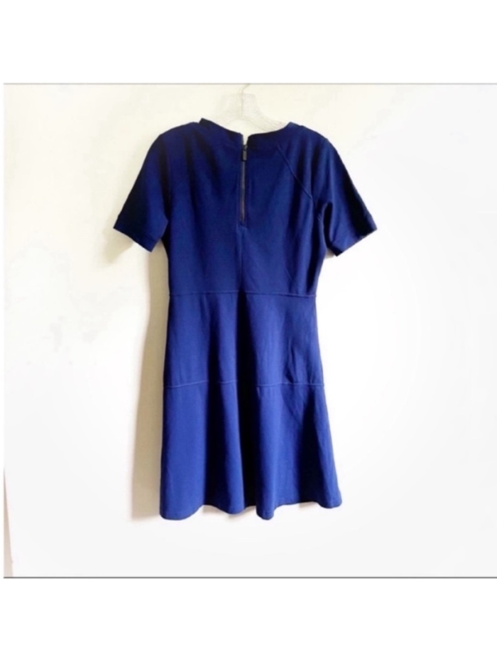 Athleta En Route dress blue ponte fit and flare zipper back - Picture 8 of 8
